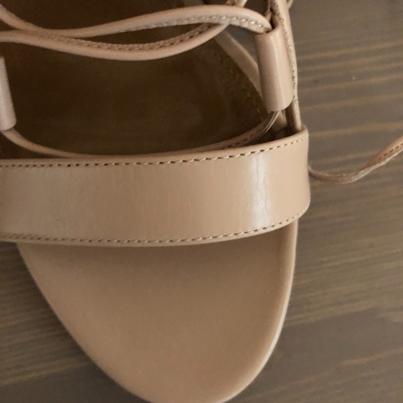 NWT Aquazzura Nude Amazon Lace Up Heel - Picture 7 of 7